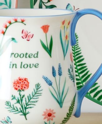 First Blooms Blue Mugs, Set of 2