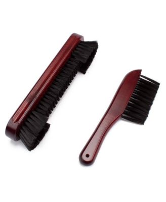 2-Piece Solid Wood Billiard Pool Table Brush and Rail Brush Set, Pool Table Accessories