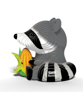 Raccoon 3D Puzzle Craft Model Kit