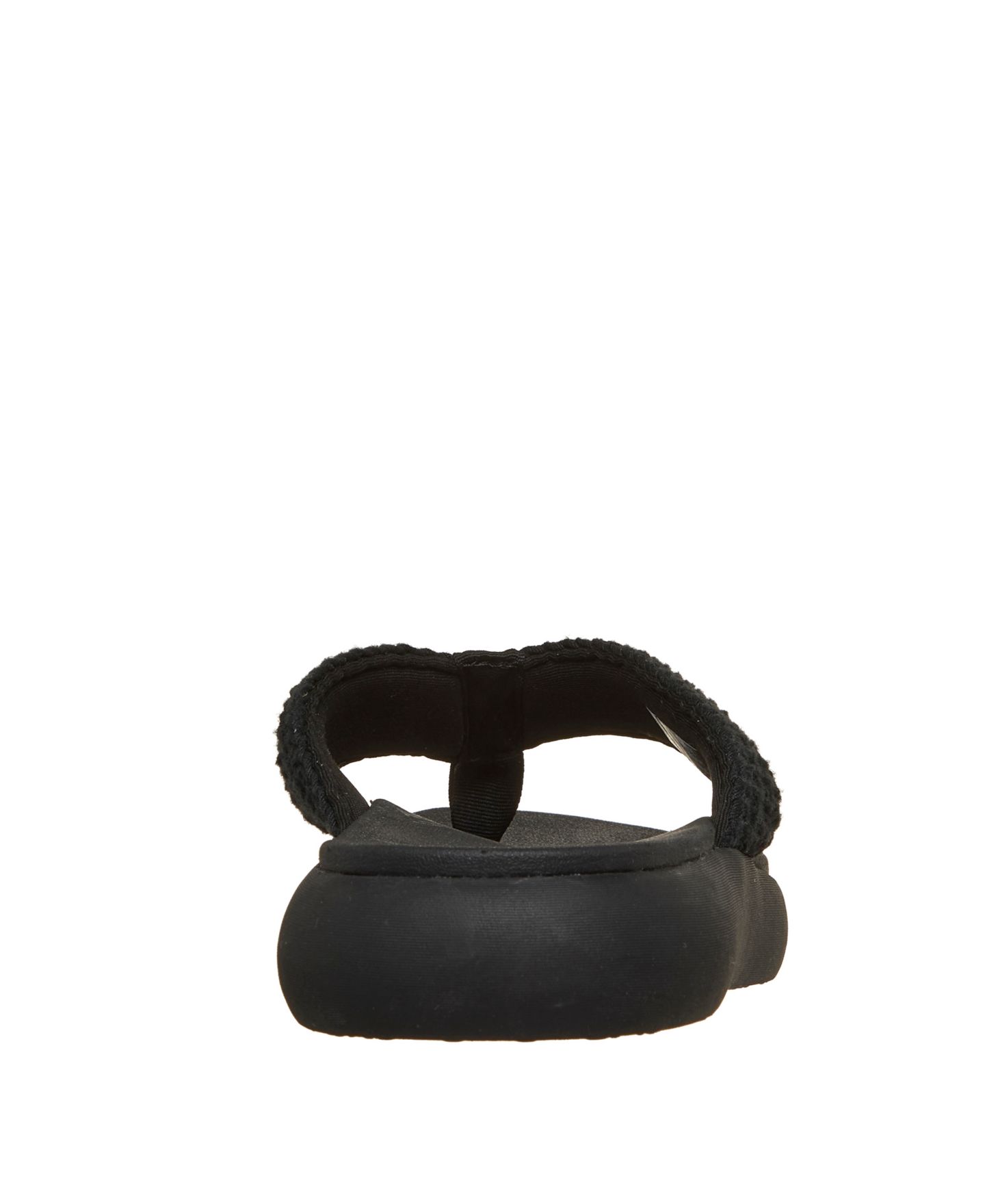 Женские сандалии Skechers Relaxed Fit: Asana Luxe - Valley Chic 2 Flip-Flop Thong, цвет: Чёрный — фото 4