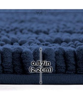 Soft Shaggy Microfiber Ultra Absorbent Bathroom Rug (20"x30")