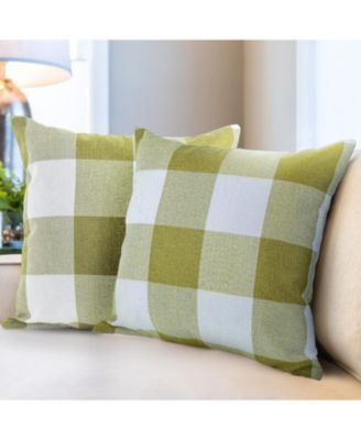 2 Pack Buffalo Plaid Throw Pillow Outdoor & Indoor Covers 16x16 inches