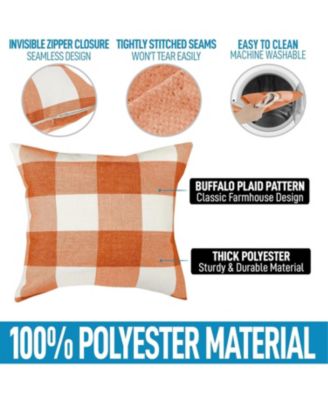 2 Pack Buffalo Plaid Throw Pillow Outdoor & Indoor Covers 16x16 inches