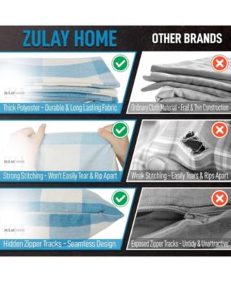 2 Pack Buffalo Plaid Throw Pillow Outdoor & Indoor Covers 16x16 inches