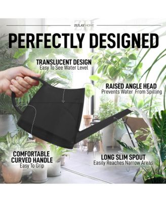 Small Watering Can with Long Slim Spout for Indoor Plants, 47oz