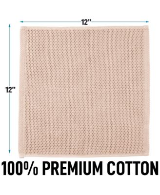 6 Pack 100% Cotton Waffle Weave - 12x12” Super Absorbent Dish Towels for Kitchen