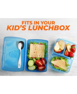 Kids and Toddler Cutlery Set Designed For Self Feeding - 4 Piece Spoon