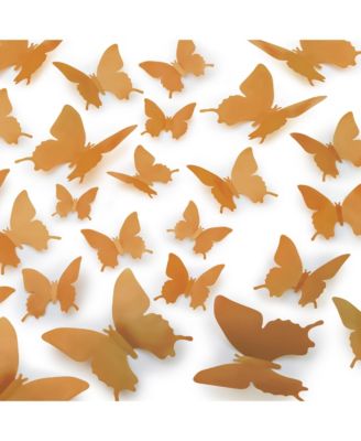 Removable DIY 3D Butterfly Wall Decorations (24pcs with 3 Different Sizes)