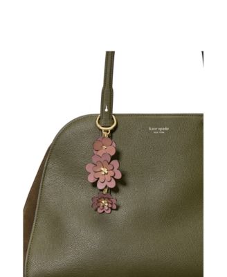 Mixed Material Spade Flower Bag Charms