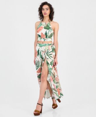 Women's Gaelle Printed Sleeveless Crop Top