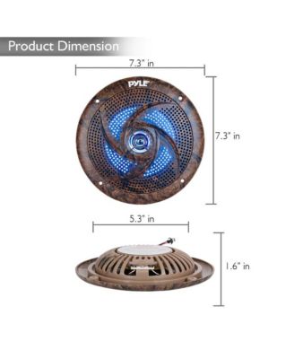 6.5” 70v Ceiling Mount Speakers-Pair of 2-Way Midbass Woofer Speaker Transformer 1” Titanium Dome