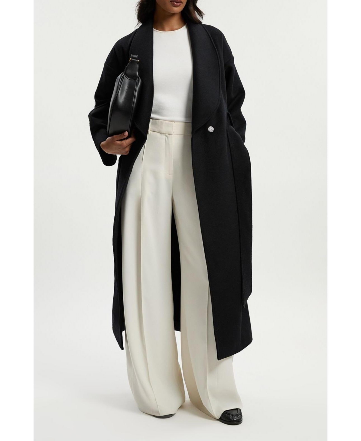 Karen Millen Women's Wrap Tailored Maxi Coat