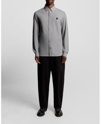 Men's Jacquard Stripe Long Sleeve Shirt