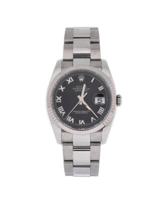 Oyster Perpetual Datejust Automatic Watch in Stainless Steel and White Gold 36mm
