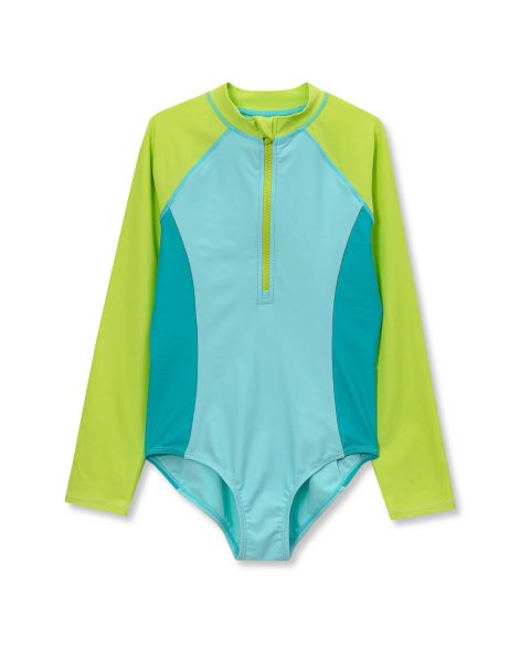 Купальник Zip, длинный рукав — Lands' End