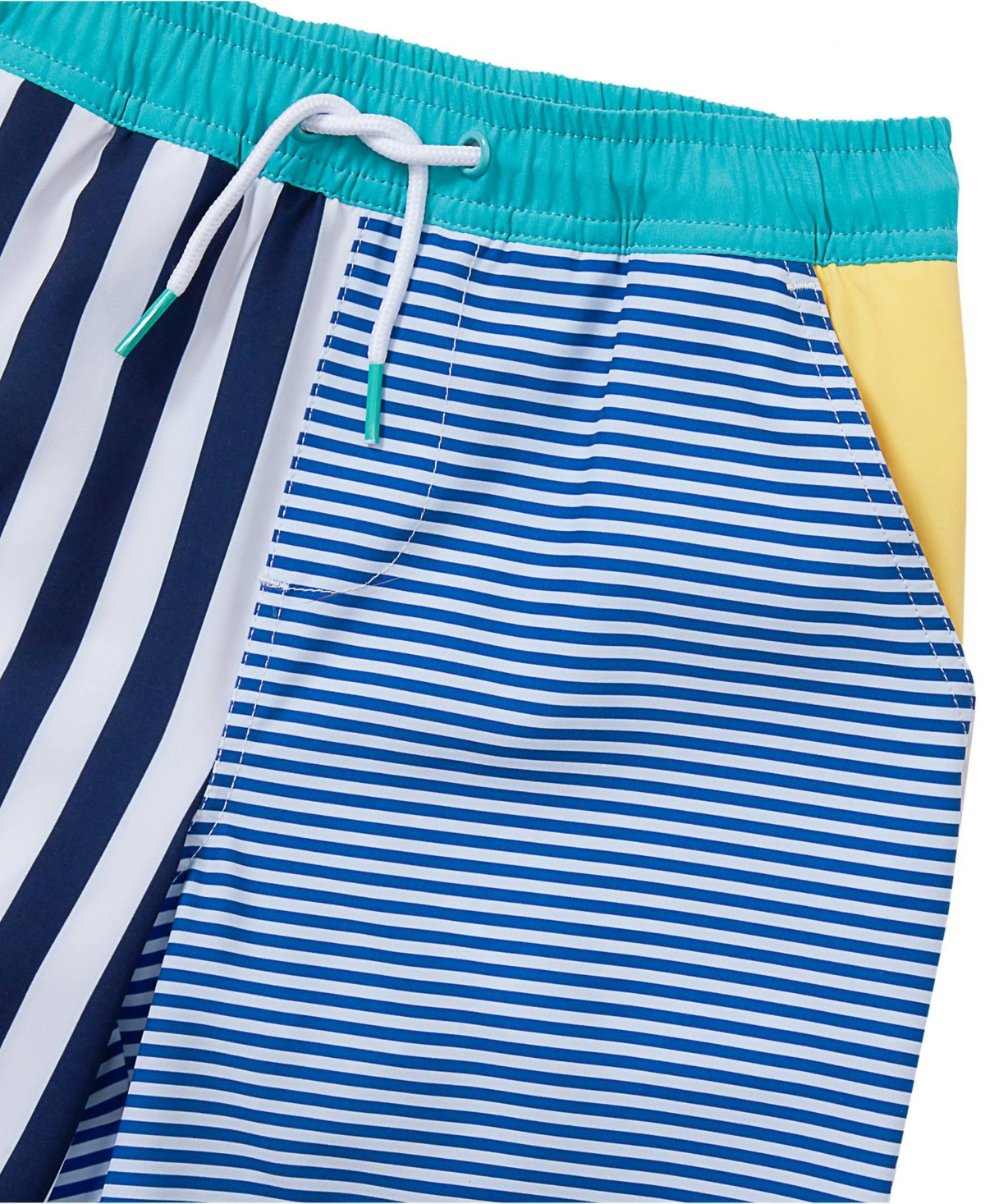 Lands' End Boys Slim Chlorine Resistant Stretch Hydroliner Sport Swim Trunks