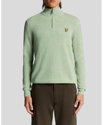 Men's Lambswool Blend Quarter Zip Sweater