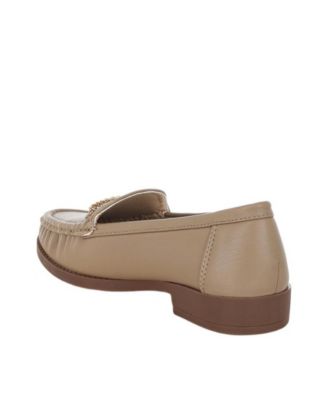 Womens Nemunk Metallic Chain Detail Loafers