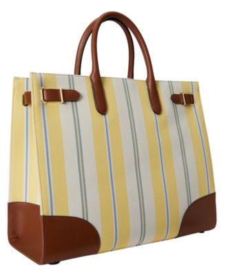 Striped Canvas Extra-Large Devyn Tote Bag