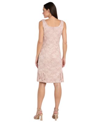 Petite Lace Pleat Hem Jacket Dress