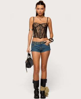 Women's Saffire Detachable Straps Lace Corset