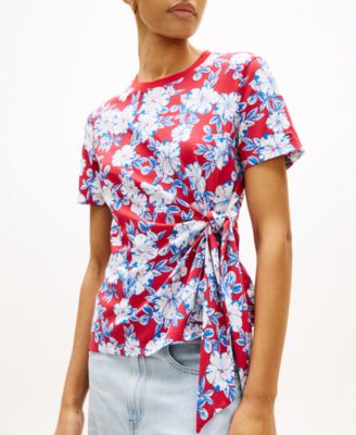 Women's Knot Detail Short-Sleeve T-Shirt