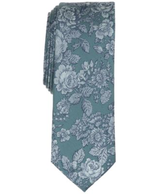 Men's Welsh Floral Skinny Tie