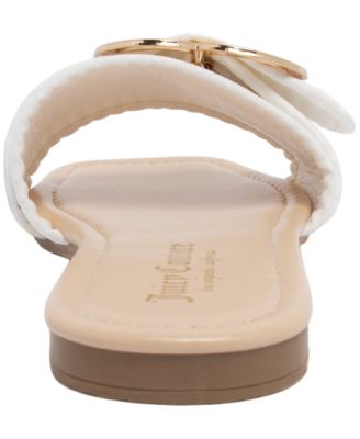 Women's Zapphire Heart Buckle Slide Flat Sandals