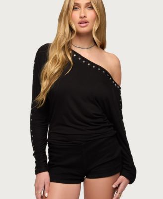 Women's Paola Off Shoulder Stud Top