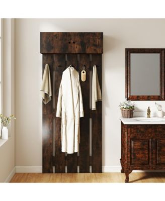 Entryway Wall Coat Rack Wall Mounted Coat Clothes Rack