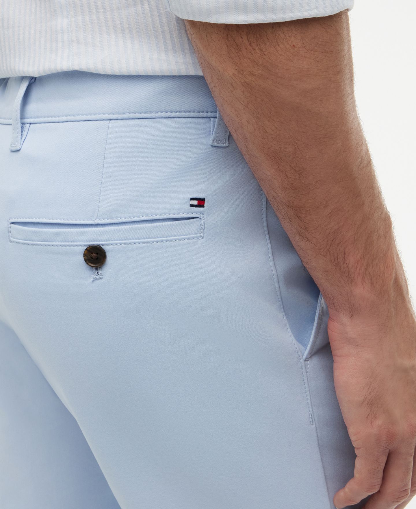 Мужские брюки Tommy Hilfiger Bleeker Slim-Fit Chino, цвет: Синий — фото 3