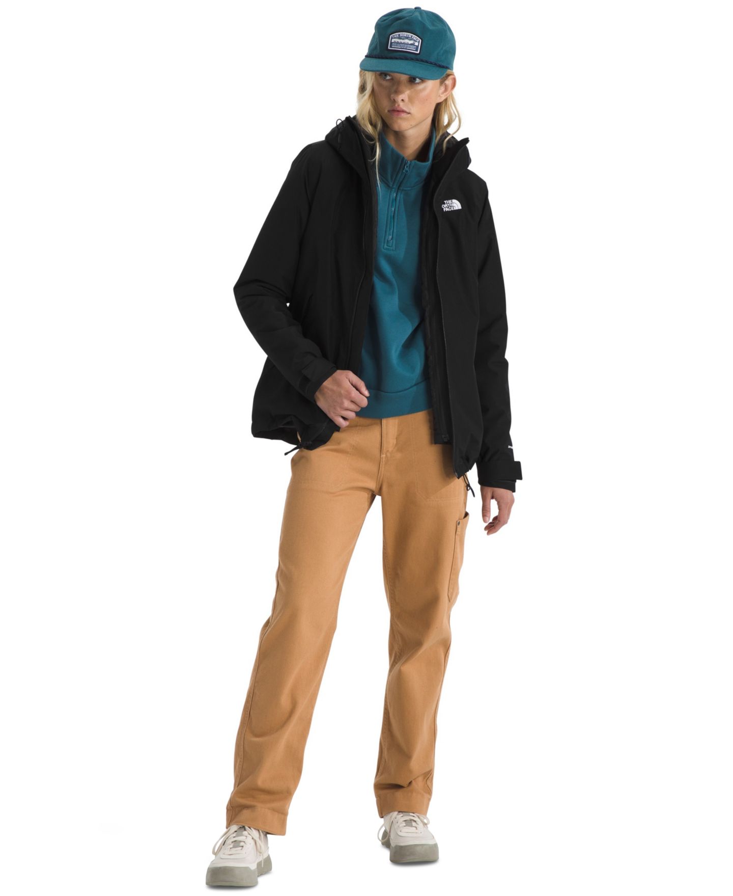 Женская куртка The North Face Carto Mono Triclimate Hooded, цвет: Чёрный — фото 8
