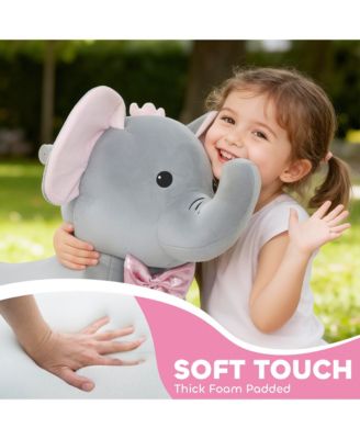 6V Ride on Horse, Kids Ride on Toy Elephant with Music, Forward