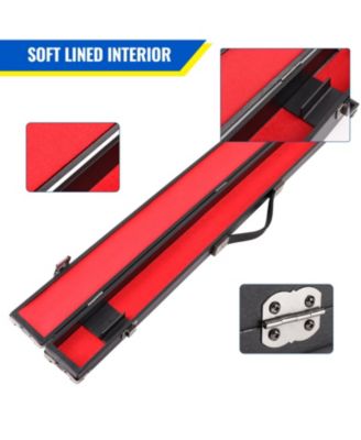 Billiard Pool Cue Stick Hard Box for 2-Piece Pool Cue Stick - Holds 1 Cue Butt and 1 Cue Shaft