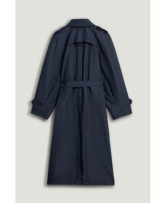 Women's Single-Breasted Cotton Trench Coat
