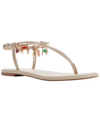 Women's Seajewels T-Strap Round Toe Flat Sandals