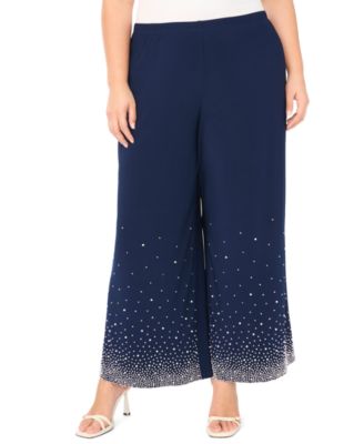 Plus Size Stretch Waist Jersey Pants