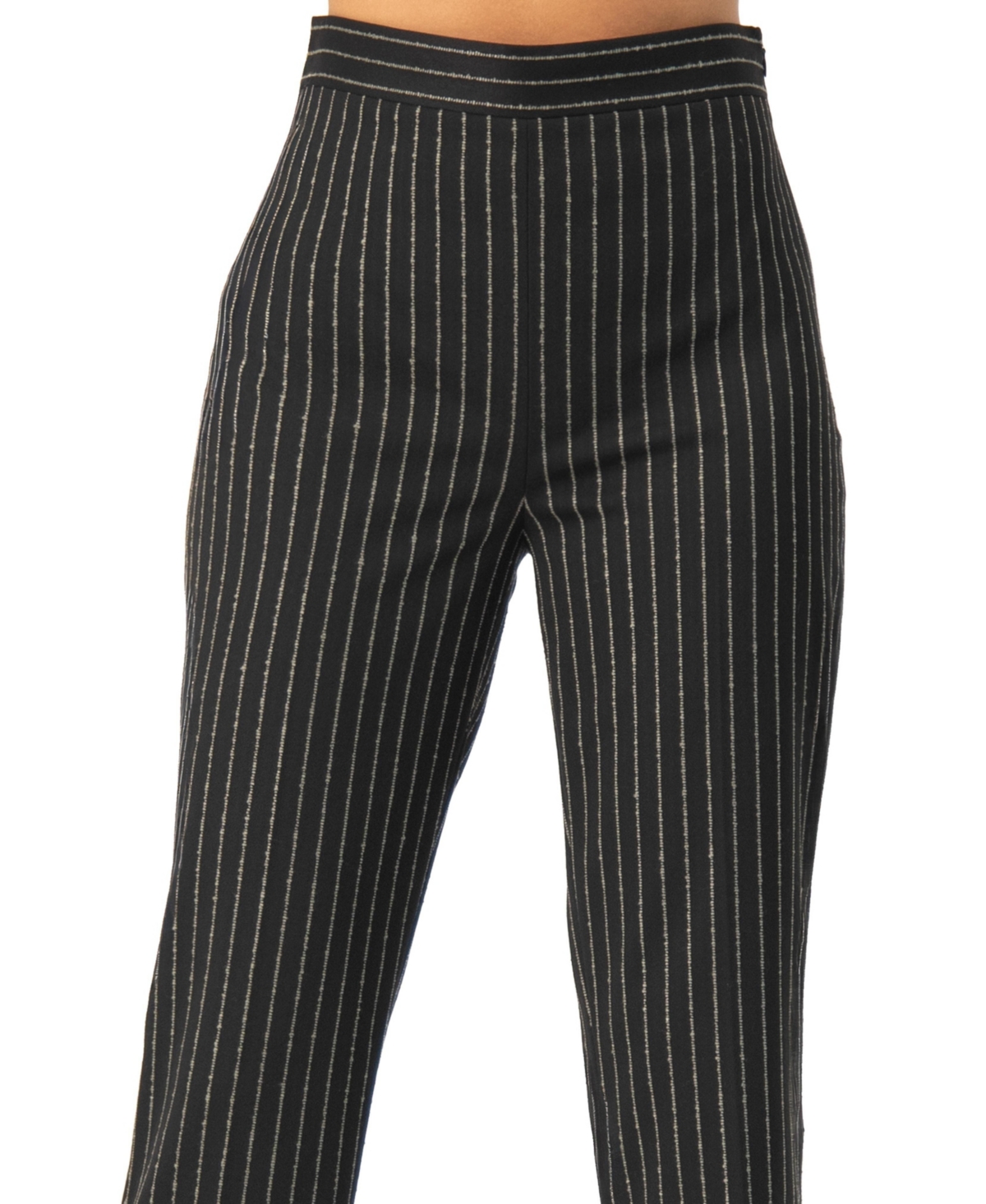 Ivonne Women's Straight-Leg Striped Trousers