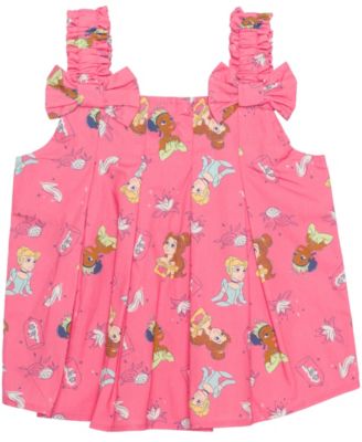 Girls' 2T-6X Square Neck and Elastic Shorts, 2-Piece Set