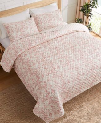 Floral Camilla 3-Pc. Quilt Set, King