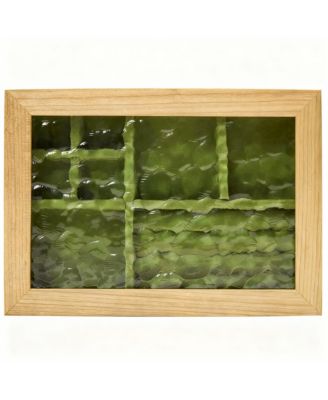 Handcrafted Cherry Wood Jewelry Box with Glass Lid