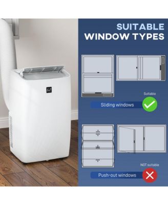 12000 BTU Portable Air Conditioner with Dehumidifier & Fan, AC Unit