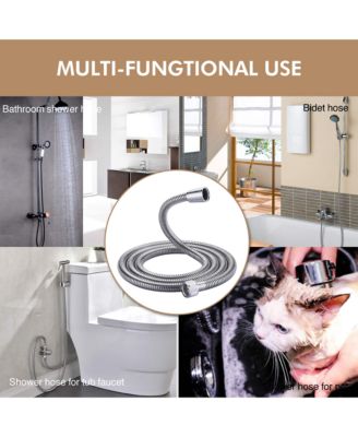 71" Shower Hose Stainless Steel, Extra Long Handheld Shower Head Hose Extension Replacement, Kink-Free Flexible Shower Hose Attachment