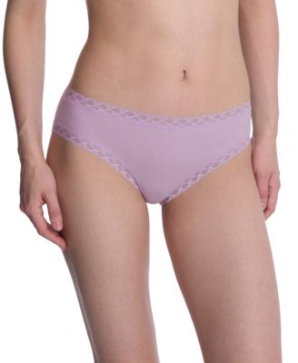 Bliss Lace-Trim Cotton Brief Underwear 3-Pack 156058MP