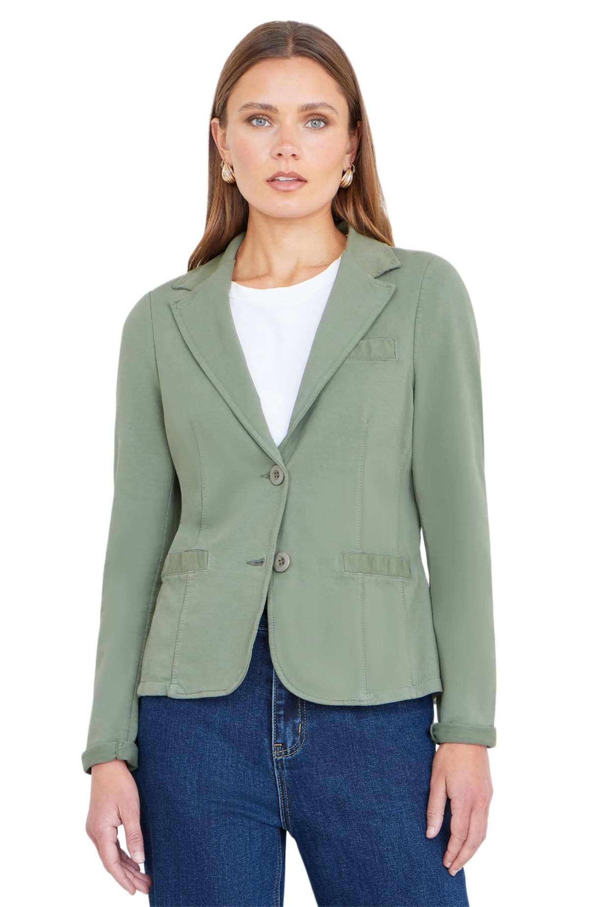 Женские Yumi Women's Stretch Cotton Blazer — фото 1