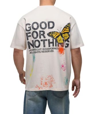 Men's Women's Pigment Paint Cream T-shirt