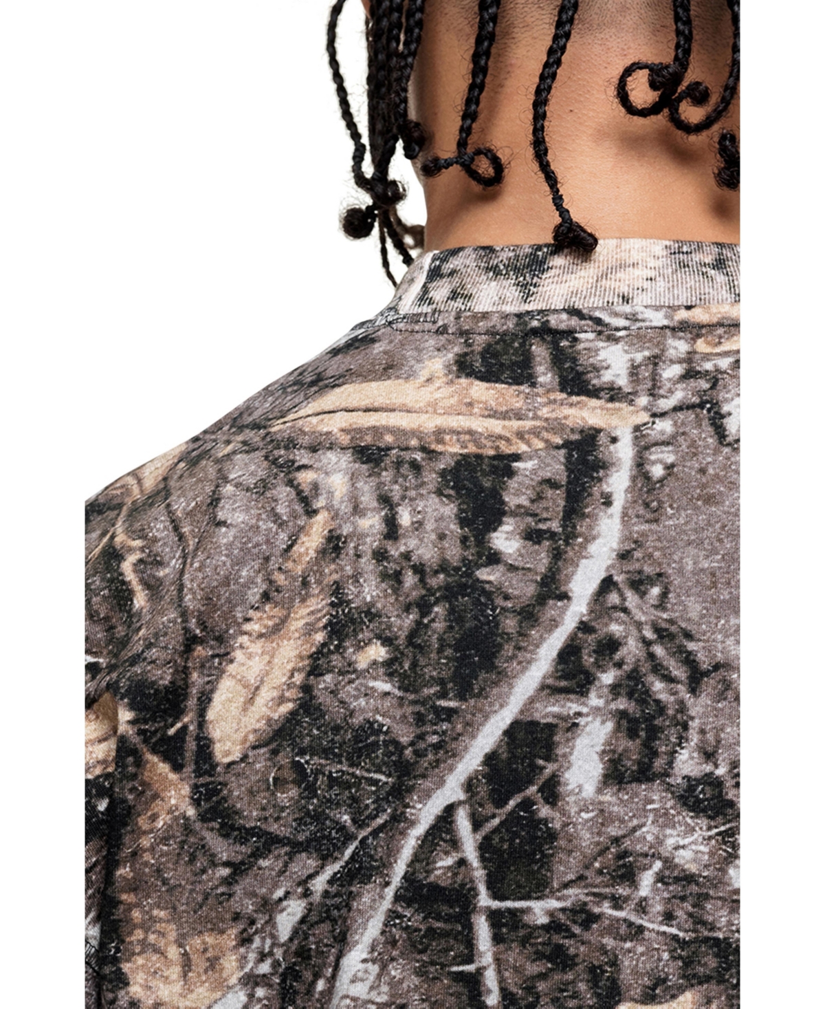 Good For Nothing Men's Woodland Camo Print T-Shirt