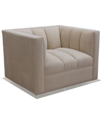 Jhuliana 40" Fabric Swivel Chair