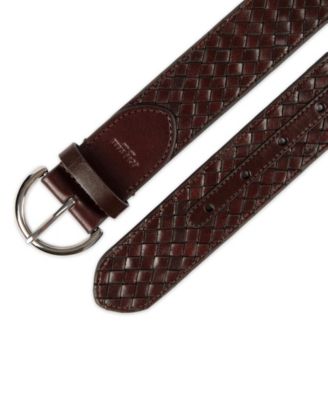 Women's Woven Leather Belt