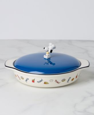 Chef Snoopy 40 oz. Covered Casserole Dish with Lid